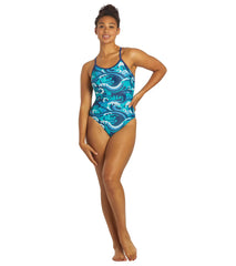 Sporti Great Wave Thin Strap One Piece Swimsuit
