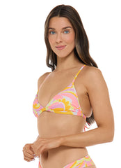 Body Glove Women's Sol Amarelo Evelyn Fixed Triangle Bikini Top