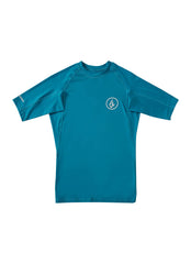 Volcom Boys' Lido Solid Short Sleeve Rashguard (Big Kid)