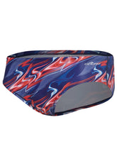 Dolfin Reliance Men's Inferno Team Print All-Over Racer Brief Swimsuit