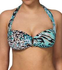 Jantzen Clio's Cougar Bandeau Bra Bikini Top