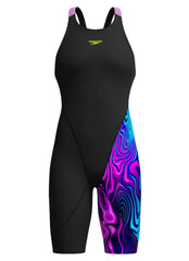Speedo Women's LZR Pro 2.0 Printed Open Back Tech Suit Swimsuit