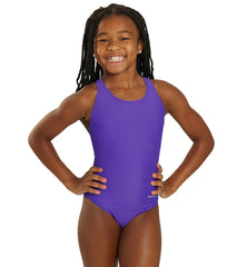 Sporti Solid Wide Strap One Piece Swimsuit Youth (22-28)