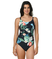Jantzen Women's Botanical Beauty Lingerie One Piece Swimsuit