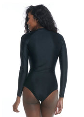 Body Glove Women's Smoothies Chanel Long Sleeve One Piece Swimsuit