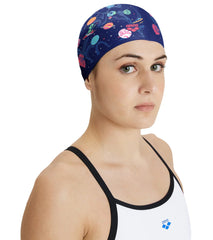 Arena Drew Kibler Space Aliens Flat Silicone Swim Cap