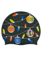 Sporti Holiday Lights Silicone Swim Cap