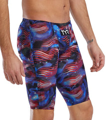 TYR Men's Avictor 2.0 USA Jammer Tech Suit Swimsuit