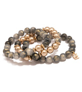 Zenzii Iridescent Beaded Stretch Bracelet