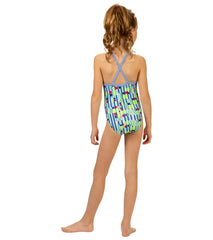 Dolfin Girls' Uptown One Piece Swimsuit (Big Kid)