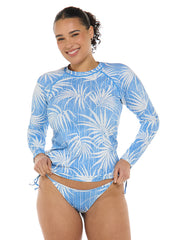 Body Glove Women's Breezy Palms Sleek Long Sleeve UPF 50 Rash Guard