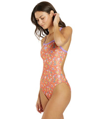 Arena Women's Lydia Jacoby Vintage Flower Challenge Back One Piece Swimsuit