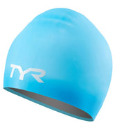 TYR Junior Long Hair Wrinkle Free Silicone Swim Cap