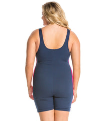 Waterpro Polyester Splice Plus Size Unitard