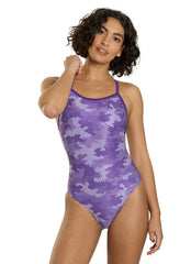 Sporti HydroLast Digi Camo Thin Strap One Piece Swimsuit (22-44)