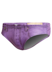 Turbo Men's Jean Short Water Polo Brief