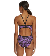Sporti Polyester Shockwave Thin Strap One Piece Swimsuit