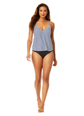 Anne Cole Women's Neo Geo Easy Tri Tankini Top