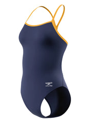 Speedo Women's Solid Endurance+ Max 2.0 V-Back One Piece Swimsuit
