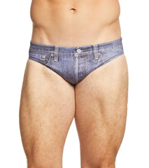 Turbo Men's Jean Short Water Polo Brief