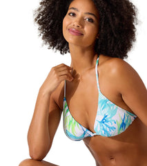 Tommy Bahama Women's Sea Fronds Reversible Triangle Bikini Top