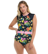 Body Glove Women's Tropical Island Stand Up One Piece Swimsuit (Paddle Suit)