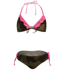 Hurley Kids' Camo Banded Triangle & Tie Side Set