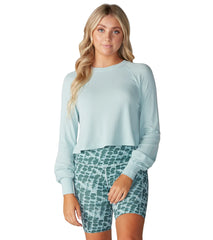 Tavi Waffle Knit Crop Long Sleeve