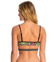 Hurley Swimwear Turkish Floral Sport Bra Bikini Top