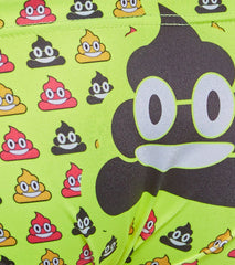 Turbo Boys' Poo Emoji Swim Brief Swimsuit