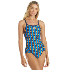 Arena Women's Mark Spitz Allover Print Super Fly Back One Piece Swimsuit