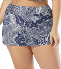 Beach House Women's Plus Size Paradise Palm Emma Swim Skort