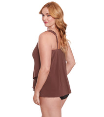 Miraclesuit Plus Size Razzle Dazzle Tankini Top