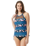 Beach House Women's On The Vine Exhilarate Racer Back Mesh Tankini Top