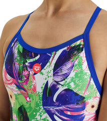 Arena Women's Crazy Allover Xcross Back One Piece Swimsuit
