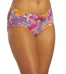 Sporti Active Floral Patchwork Cheeky Boyshort Swim Bottom