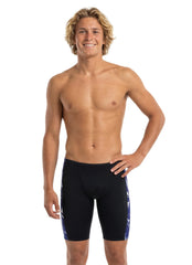 JOLYN Men's Jammer Leaves Spliced Jammer Swimsuit