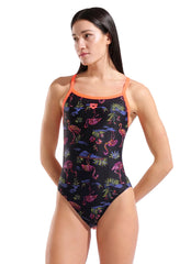 Arena Women's Flamingo Challenge Back One Piece Swimsuit