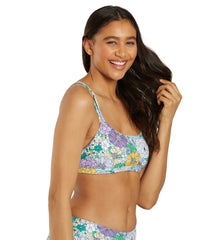 Sporti Active Bondi Floral Double Cross Workout Bikini Top