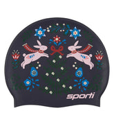 Sporti Folklore Forest Silicone Swim Cap