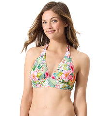 Tommy Bahama Women's Island Cays Flora Reversible Halter Bikini Top