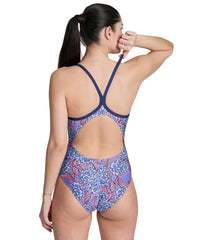 Arena Women's Hydrangea Bouquet Light Drop Back One Piece Swimsuit
