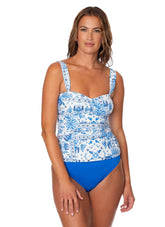 Jantzen Women's Fresh Fusion Line Bandeau Tankini Top