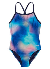 TYR Girls' Frazil Durafast Elite Addy Diamondfit One Piece Swimsuit (Little Kid, Big Kid)