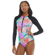 Body Glove Women's Buzz Chanel Long Sleeve One Piece Swimsuit