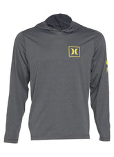 Hurley Men's One And Only Icon Gradient Hybrid UPF 50+ Long Sleeve Pullover Hoodie