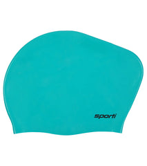 Sporti Long Hair Bun Silicone Swim Cap Set of 2