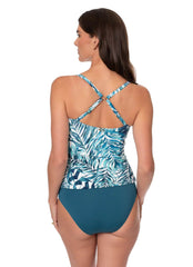 Jantzen Women's Palm Camouflage Eden Tankini Top