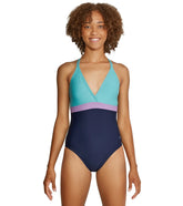 Speedo Women's Adjustable Crossback One Piece Swimsuit