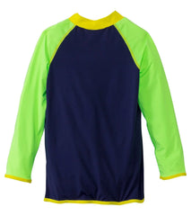 TYR Boys' Long Sleeve Solid Rashguard (Little Kid, Big Kid)